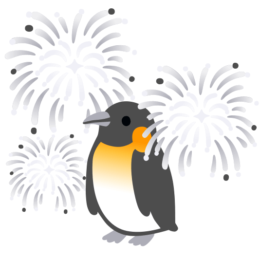 fireworks penguin