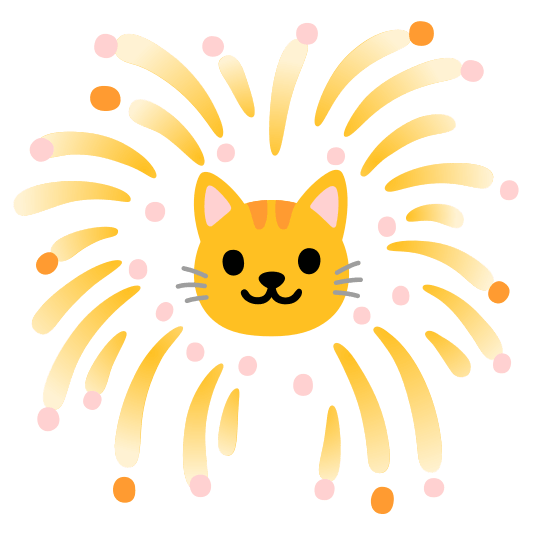 fireworks cat