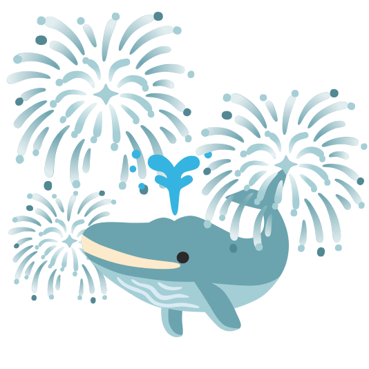 fireworks whale