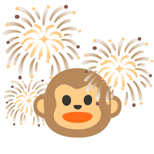 fireworks monkey face