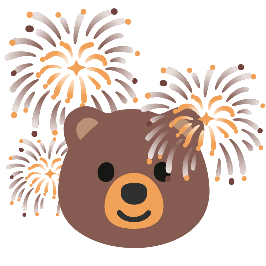 fireworks bear