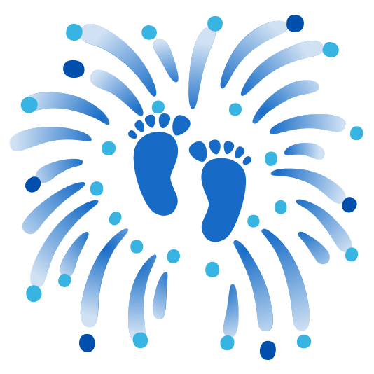 fireworks footprints