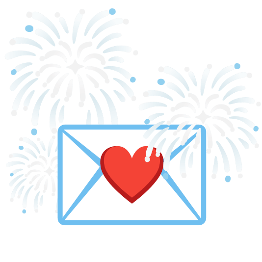 fireworks love letter