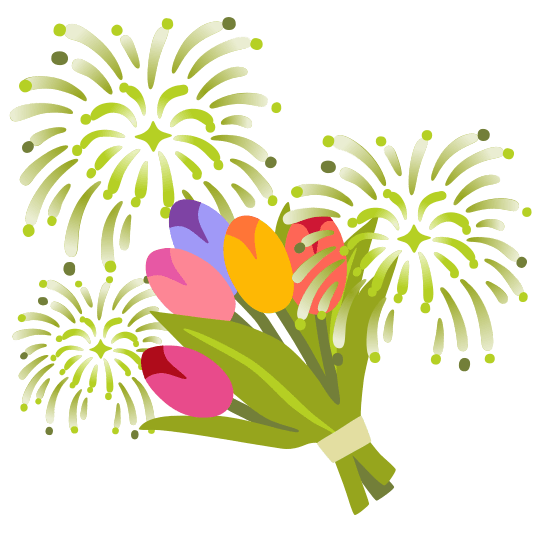 fireworks bouquet