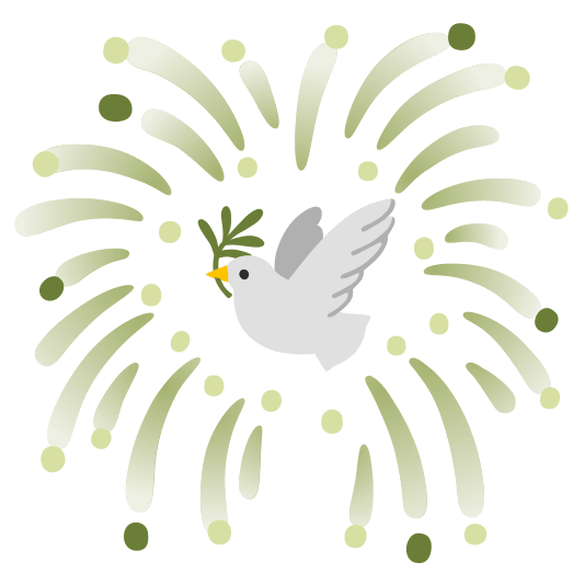 fireworks dove of peace