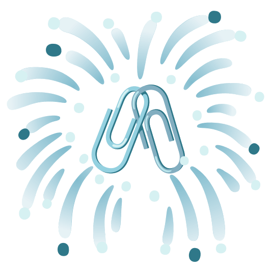 fireworks linked paperclips