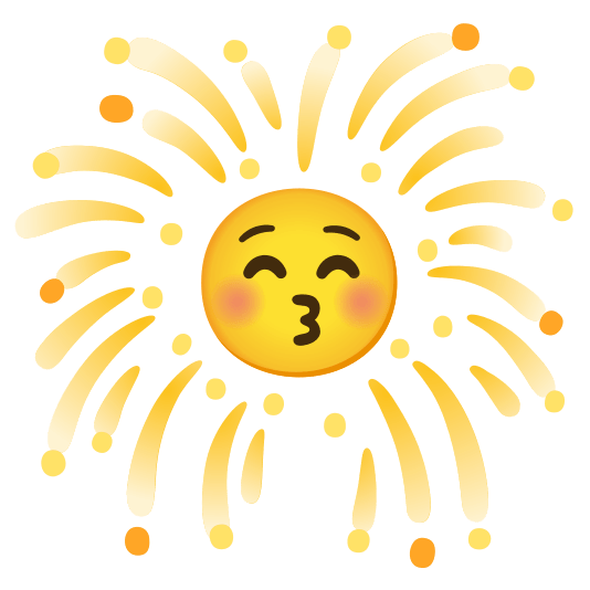 fireworks kissing closed eyes