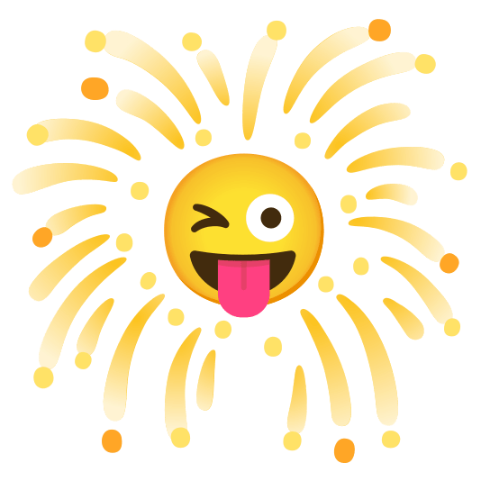 fireworks stuck out tongue winking eye