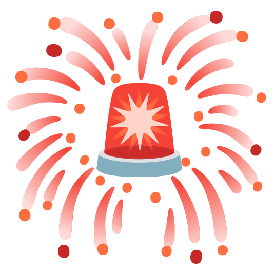 fireworks rotating light