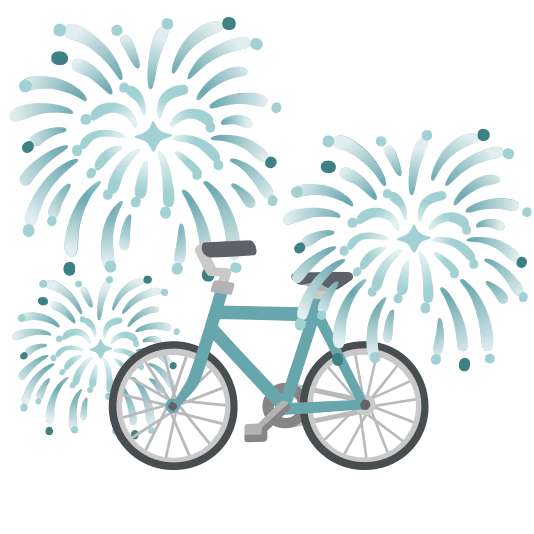 fireworks bike