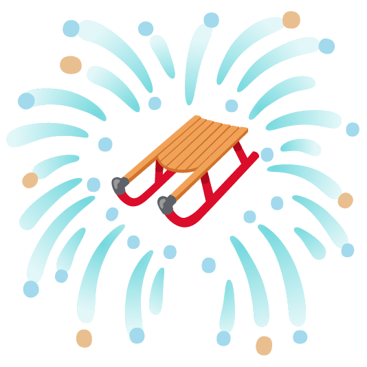 fireworks sled