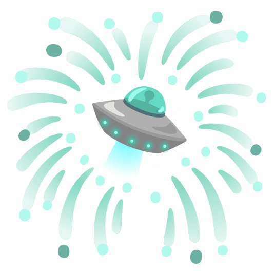 fireworks flying saucer