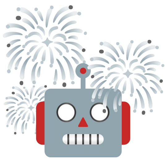 fireworks robot face