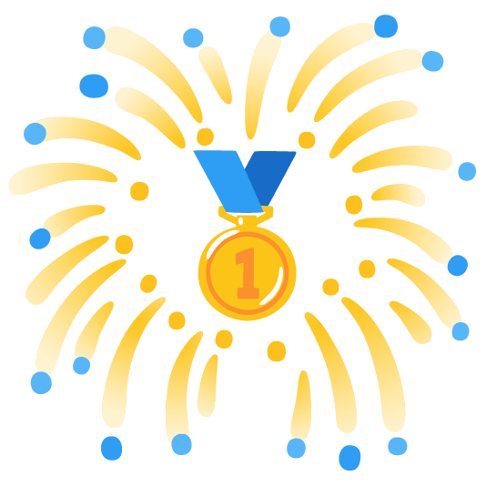 fireworks first place medal