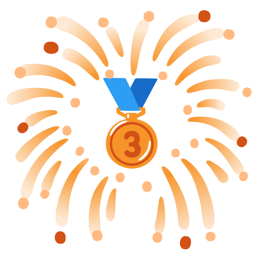 fireworks third place medal