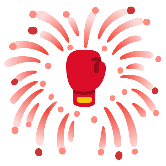 fireworks boxing glove