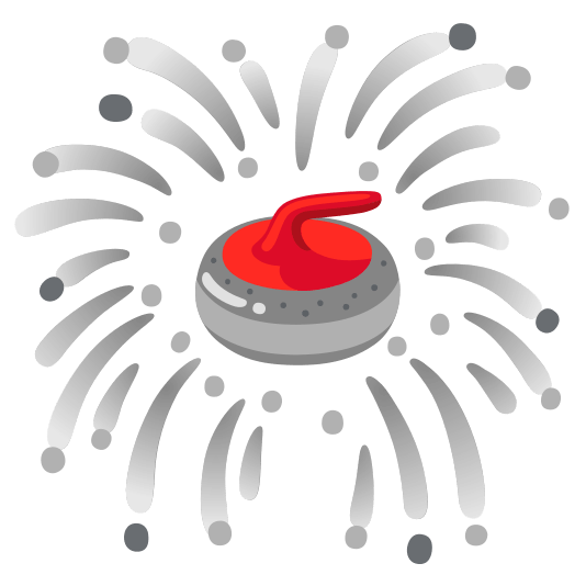 fireworks curling stone
