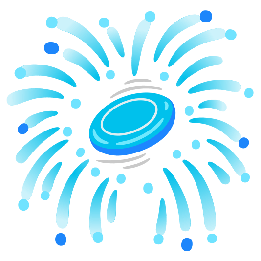 fireworks flying disc