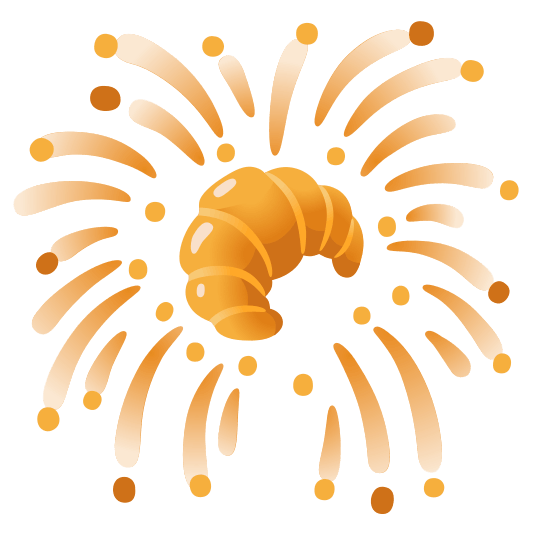 fireworks croissant