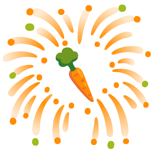 fireworks carrot
