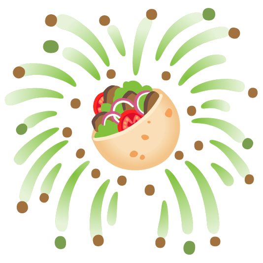 fireworks stuffed flatbread