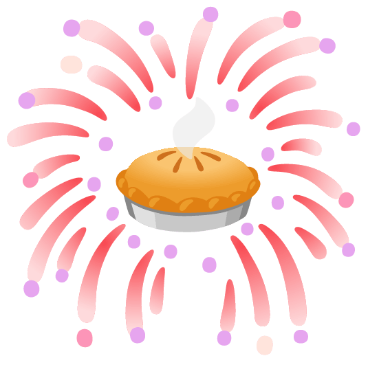 fireworks pie
