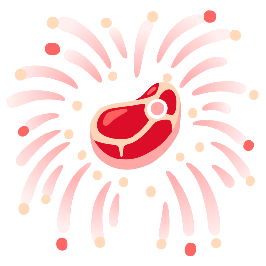 fireworks cut of meat