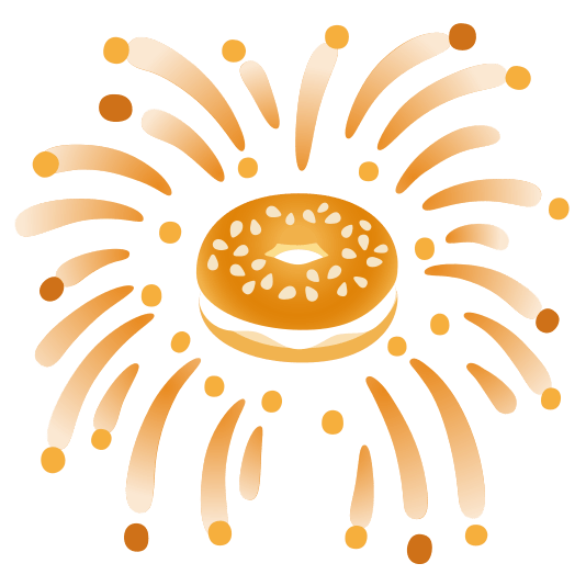 fireworks bagel
