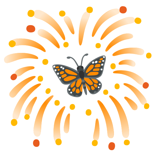 fireworks butterfly