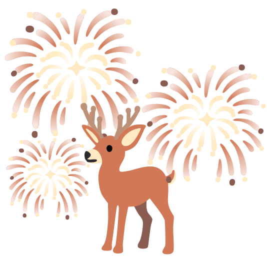 fireworks deer