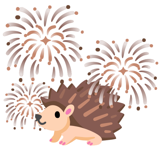 fireworks hedgehog