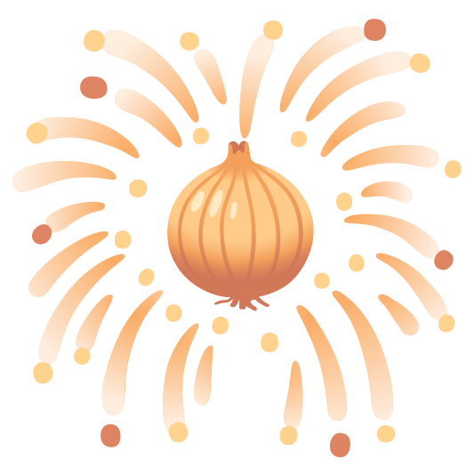 fireworks onion