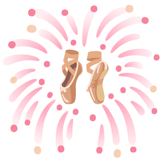fireworks ballet shoes