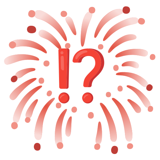 fireworks interrobang