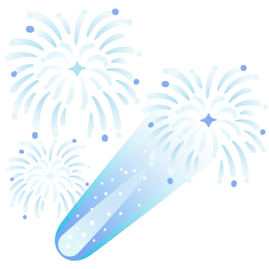 fireworks comet