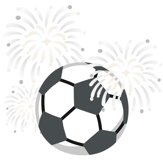 fireworks soccer