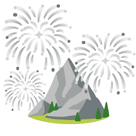 fireworks mountain