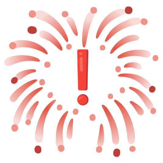 fireworks exclamation