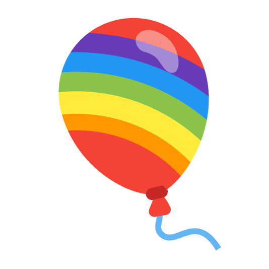 balloon rainbow