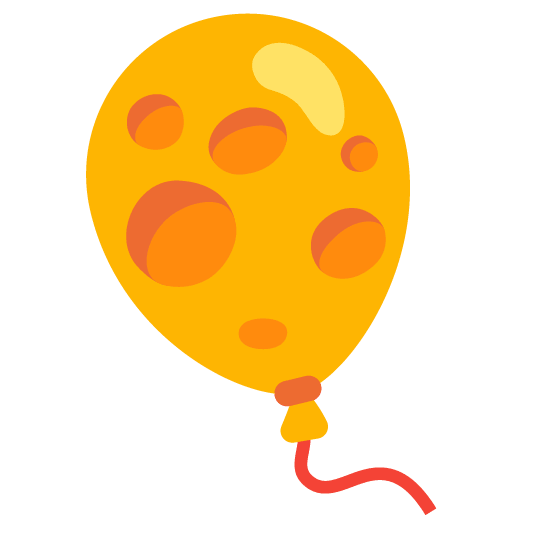 balloon cheese wedge
