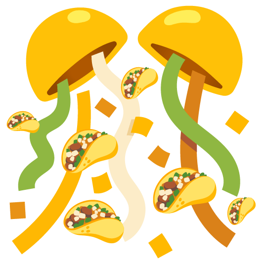 confetti ball taco
