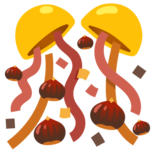 confetti ball chestnut