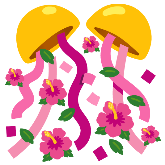 confetti ball hibiscus