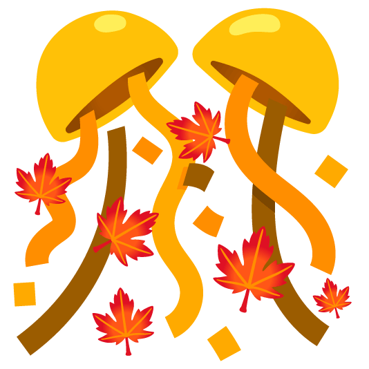 confetti ball maple leaf