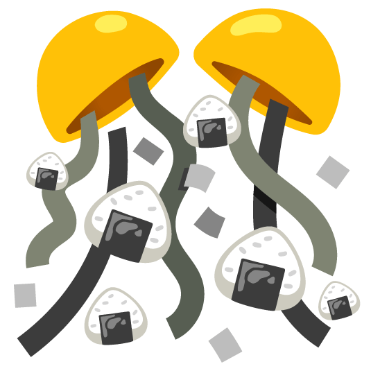 confetti ball rice ball