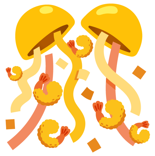 confetti ball fried shrimp