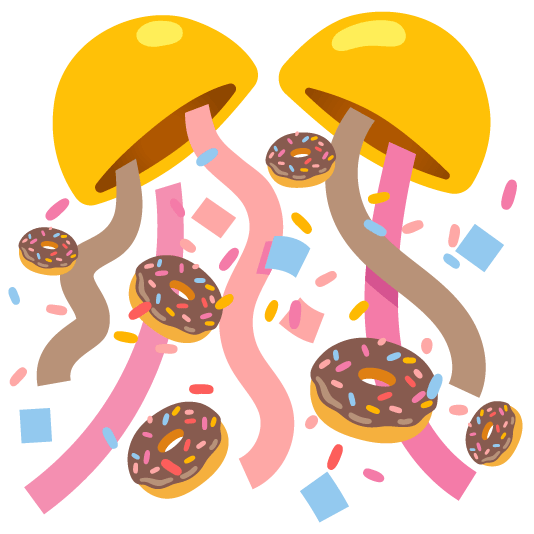 confetti ball doughnut