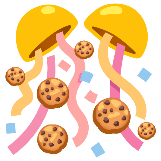 confetti ball cookie