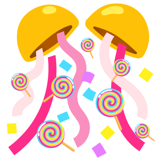 confetti ball lollipop