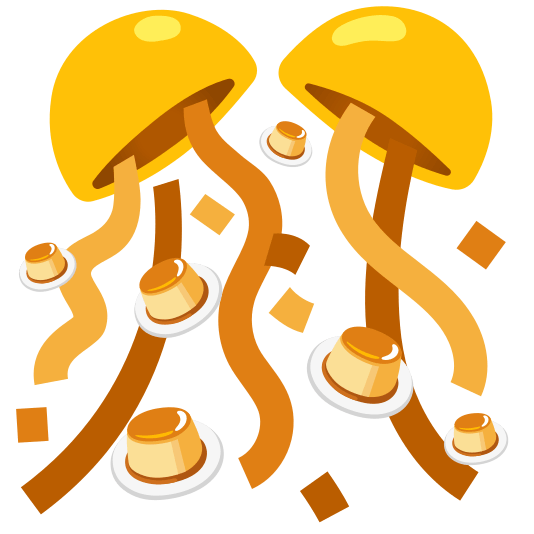 confetti ball custard